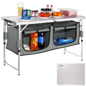 Folding Camping Table with Storage