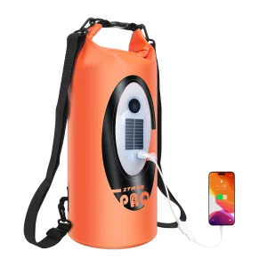 Solar/Battery Powered Backpack with Bluetooth Speaker
