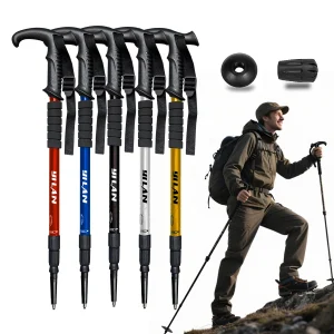 Ultralight Hiking Poles with Shock Absorption & Quick Locking System